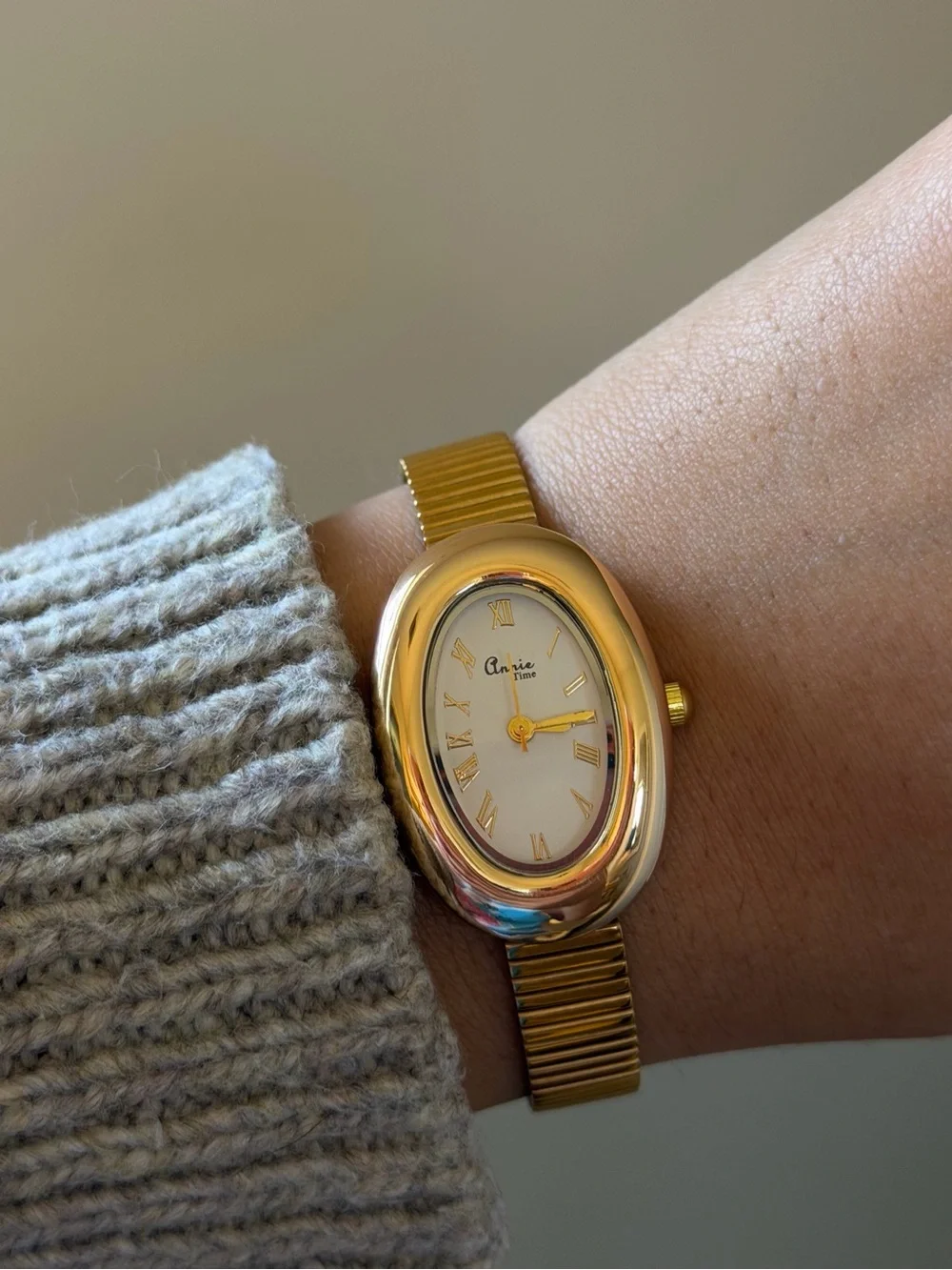Gold Oval Women's Watch